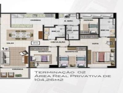 Apartamento para Venda, em Natal, bairro Petrópolis, 3 dormitórios, 2 banheiros, 1 suíte, 2 vagas