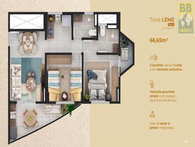 Apartamento para Venda, em , bairro Ponta Negra, 2 dormitrios, 2 banheiros, 1 sute, 1 vaga